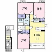 プラシード本浦 Cの間取り画像