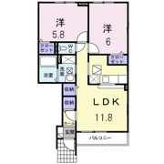 パークヒルズむらさきのCの間取り画像
