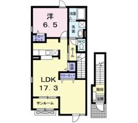 アスパラ・Fの間取り画像