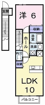 優美 Bの間取り画像