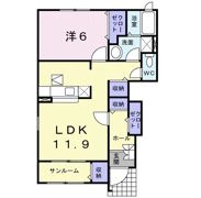 プリムロ－ズ Ⅱの間取り画像