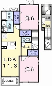 ピーノ・レジーナⅢの間取り画像