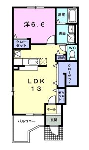 サンライズBの間取り画像