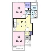 サンライト宗像Bの間取り画像