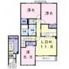 シーダー天王Bの間取り画像