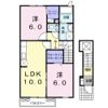 アンバーキャッスルAの間取り画像