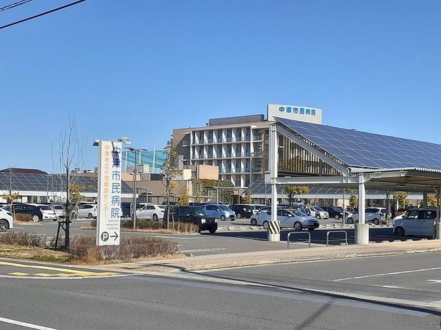 近くの中津市民病院まで400m（徒歩5分）