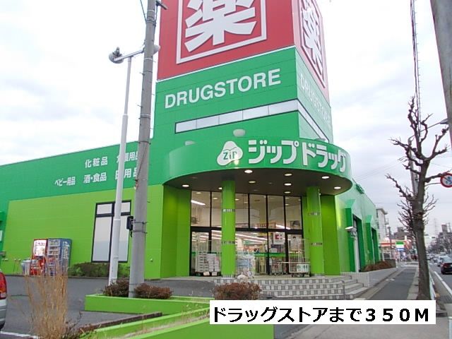 近くのジップドラッグまで350m（徒歩5分）