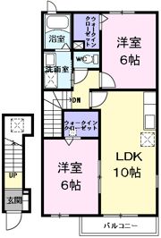 リバーサイドKAの間取り画像