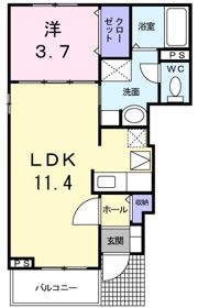 ベルクレイオⅠの間取り画像