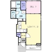 ドゥーハウスⅤ A棟の間取り画像