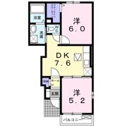 ブルーローズBの間取り画像