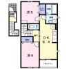 ココタイム Aの間取り画像