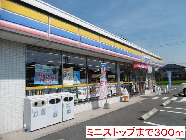近くのミニストップまで300m（徒歩4分）