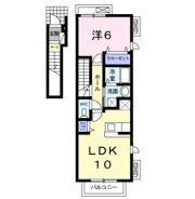 メゾン若園Aの間取り画像