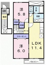 フォレストPARK Bの間取り画像