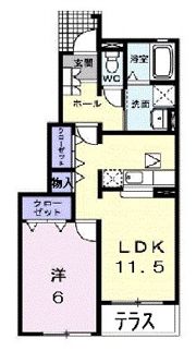 ソレイユ イズミⅠの間取り画像