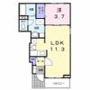 メリディオ葛原Aの間取り画像