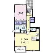 グレイスフル Aの間取り画像