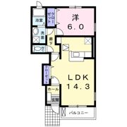 グレイスフル Bの間取り画像