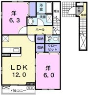クリアネス F Ⅰの間取り画像