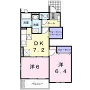 レフィナード・パティオ Aの間取り画像