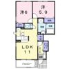 エルシャトー吉備Ⅴの間取り画像