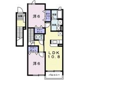 フィオーレ勝山Bの間取り画像