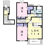 游亀Aの間取り画像