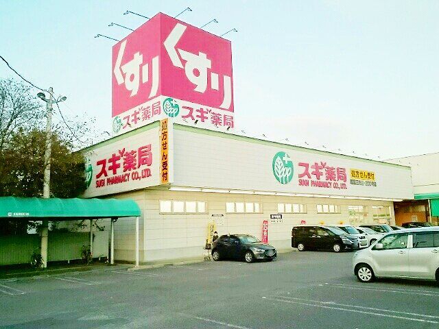 近くのスギ薬局　尾西三条店まで500m（徒歩7分）