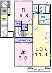 メゾン ソレイユ Ⅱの間取り画像