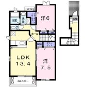 リベルテ道徳の間取り画像