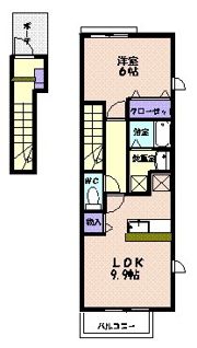 サンパティークⅡの間取り画像