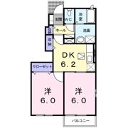 ラフィーネ不動宮野Bの間取り画像