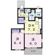 コリーヌ Cの間取り画像