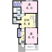 ウエスト エアリーBの間取り画像