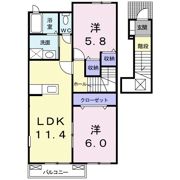 フォレストリバーAの間取り画像