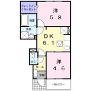 ヴィラ・かたかご Ⅲの間取り画像