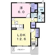 ガーデンハウス朝日山 Cの間取り画像