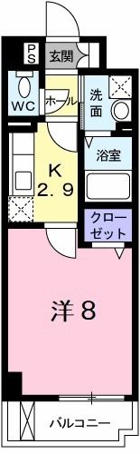 フラット Fの間取り画像