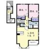 フローリア漣4号館の間取り画像