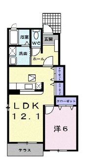 フローリア漣6号館の間取り画像
