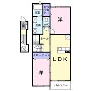 ジームス見次の間取り画像