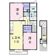 クレドール美咲Aの間取り画像