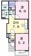フラン コート ウエストの間取り画像