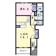 がーでんはうすY Ⅰ棟の間取り画像