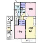 プラシード野中Bの間取り画像