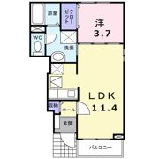 カーサ松風の間取り画像