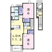 レジデンスヒル ヌマタ Ⅰの間取り画像