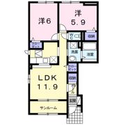 カーサ雅の間取り画像